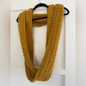 Mustard Yellow Knit Scarf